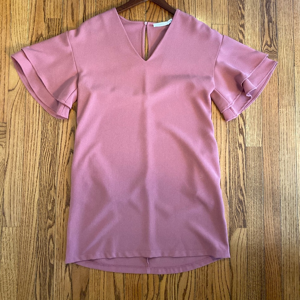 Lush ruffle sleeve dress *NWOT!*